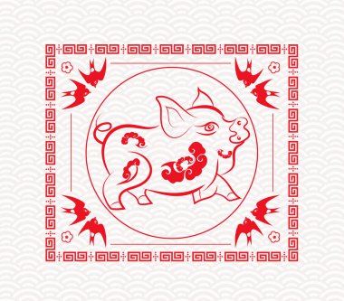 Çin yeni yılı 2019 grafik tasarım