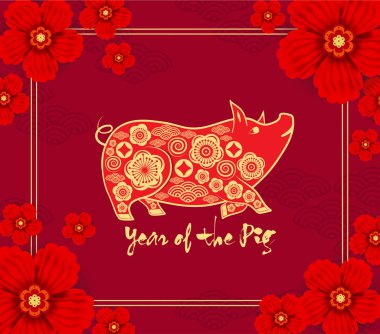 2019 Çin yeni yılı takvimi. Domuz yılı
