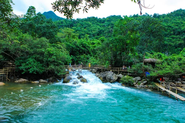 Nuoc Mooc Tavasz Mooc Patak Phong Nha Bang Nemzeti Park — Stock Fotó