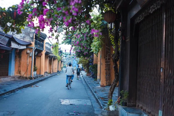 Hoi Quang Nam Vietnam September 2018 Vietnamesisches Volk Vietnamesische Radtour — Stockfoto