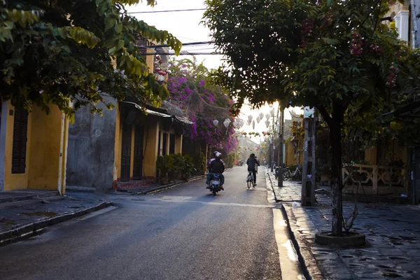 Hoi Quang Nam Vietnam Setembro 2018 Linda Manhã Cedo Rua — Fotografia de Stock