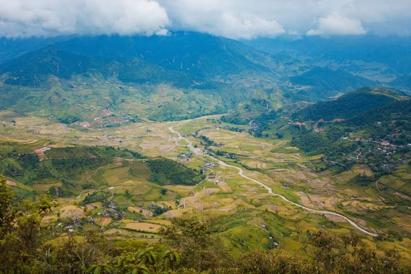 Mucangchai Vietnam Septiembre 2018 Campos Arroz Terrazas Los Campos Preparan — Foto de Stock