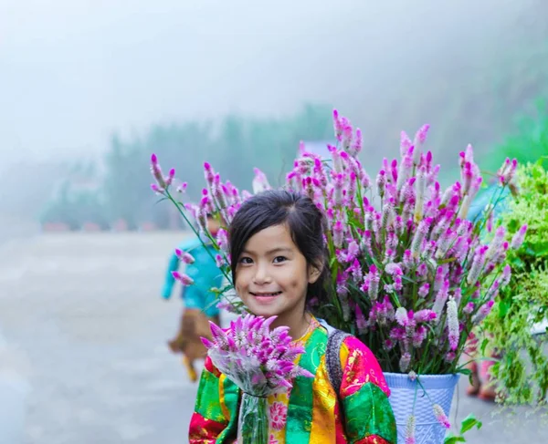 Dong Van Giang Vietnam Outubro 2018 Crianças Minorias Étnicas Não — Fotografia de Stock