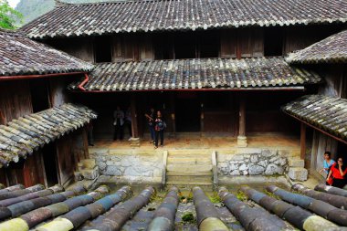 Dong Van, Ha Giang, Vietnam, 20 Ekim 2018: Vuong ailesi'nın evinin efsanevi Ha Giang, Vietnam
