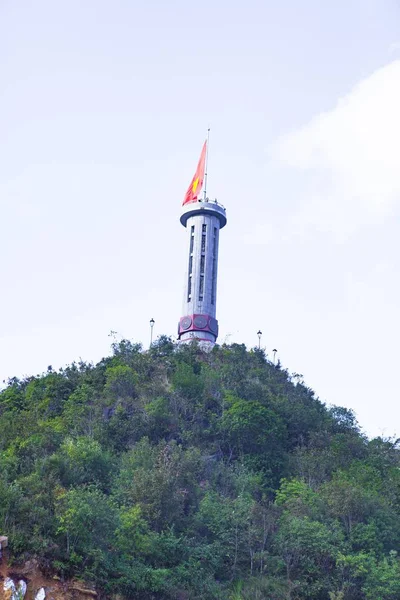 Tüdő Giang Vietnam 2018 Október Tüdő Zászlórúd Ahol Giang Tartomány — Stock Fotó