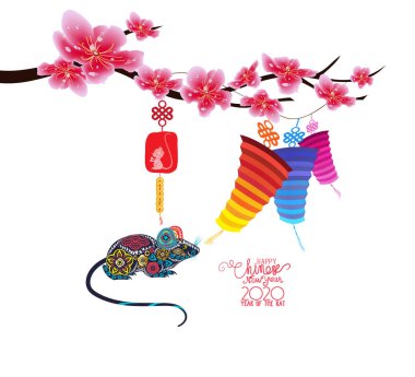  Mutlu yeni yıl sıçan 2020, Çin yeni yıl tebrik, Sıçan Yılı