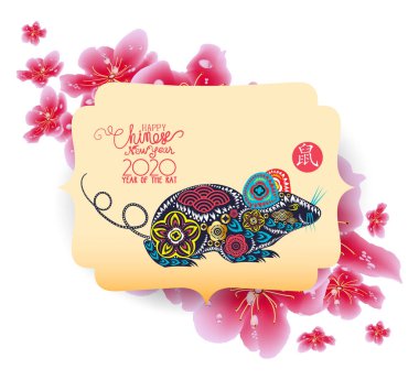  Mutlu yeni yıl sıçan 2020, Çin yeni yıl tebrik, Sıçan Yılı