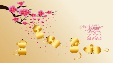  Mutlu yeni yıl sıçan 2020, Çin yeni yıl tebrik, Sıçan Yılı
