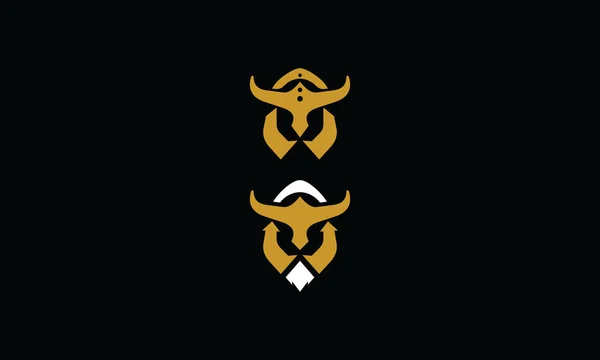 Warrior Helm Logo Pictogram Vector — Stockvector