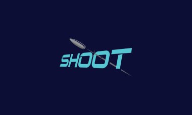 ateş mermi silik logo simgesi vektör