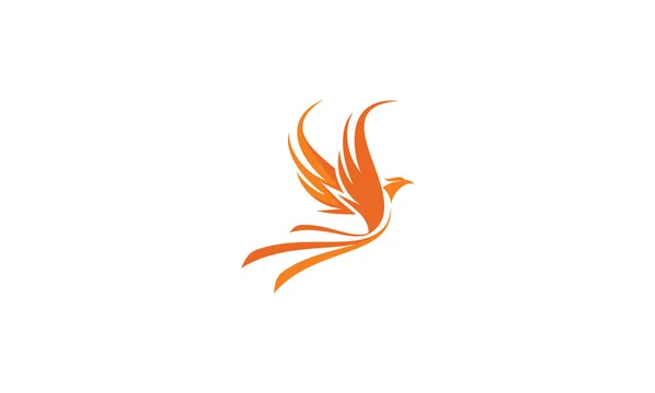 Phoenix Logo Vector Icon — Stock Vector
