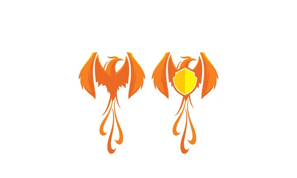 Phoenix Logo Vektör Simgesi — Stok Vektör