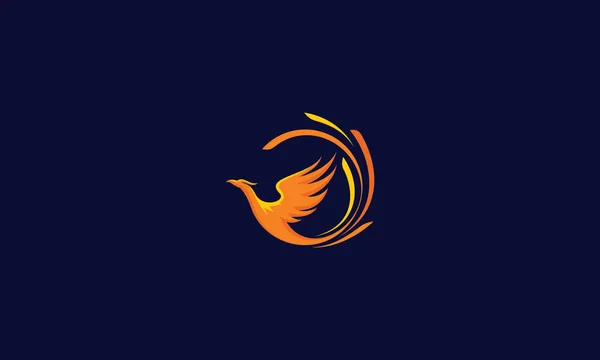 Phoenix Ícone Vetor Logotipo — Vetor de Stock