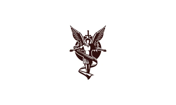 Ελληνικό Θεό Λογότυπο Είδωλο Διάνυσμα — Διανυσματικό Αρχείο