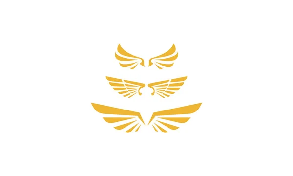 Wektor Ikony Logo Skrzydła — Wektor stockowy
