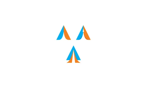 Abstraktes Dreieck Jet Logo Vektor Symbol — Stockvektor