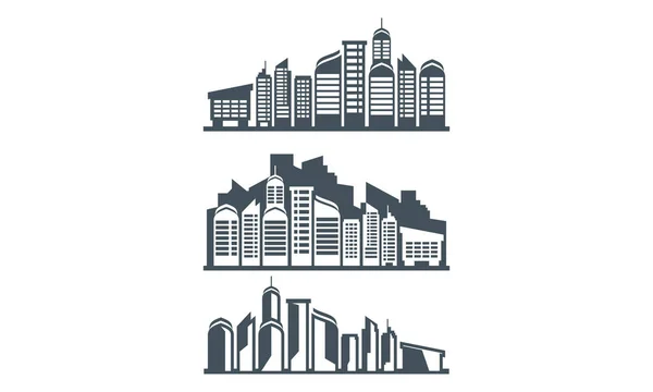 Ícone Vetor Logotipo Cityscape —  Vetores de Stock