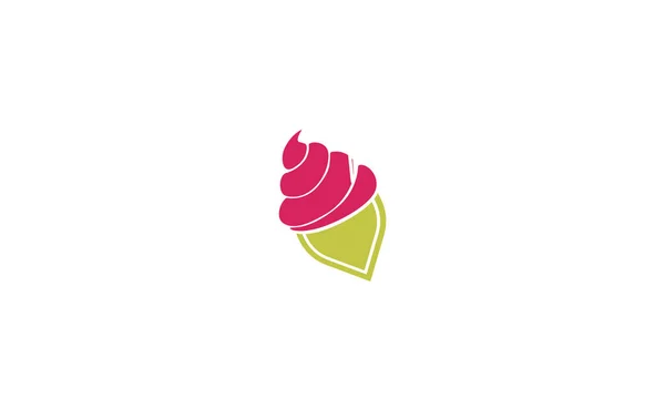 Ice Cream Logo Pictogram Vector — Stockvector