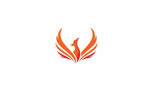 Phoenix Logo Vector Icon — Stock Vector