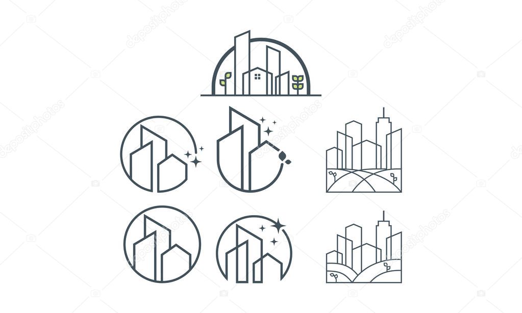 cityscape logo vector icon