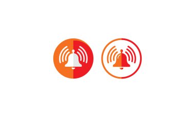 çan bildirimi uyarı logosu simgesi vektör