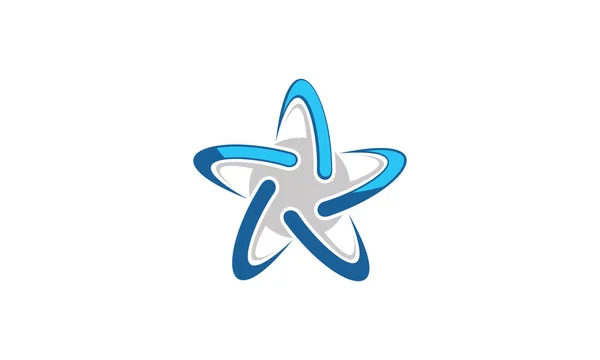 Abstraktní Hvězdicové Logo Symbol Ikony — Stockový vektor