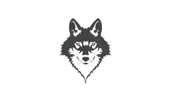 Wolf Kopf Logo Symbol Vektor — Stockvektor