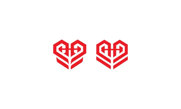 Vetor Ícone Logotipo Amor Fitness —  Vetores de Stock