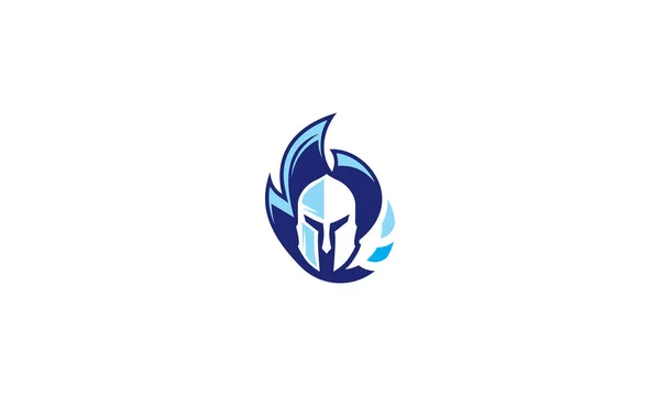 Warrior Logo Vector Icon — Stock Vector