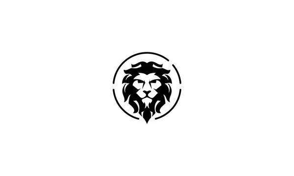 Lion Hoofd Vintage Logo Pictogram Vector — Stockvector
