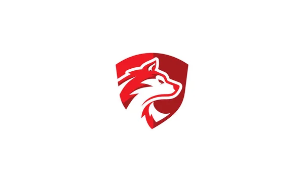 Wolf Security Logo Icon Vector — 스톡 벡터