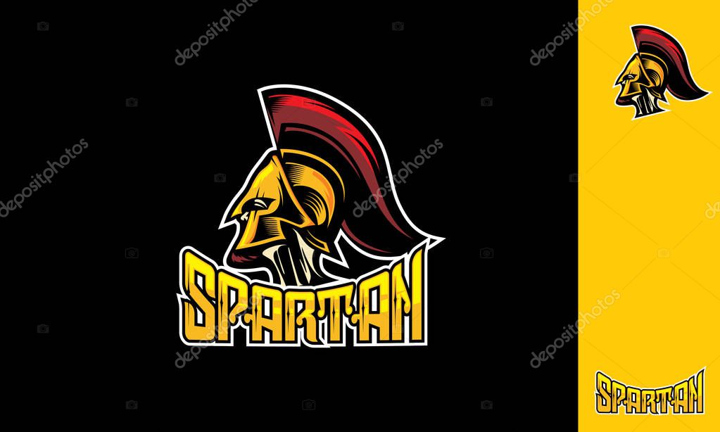 Spartan esport logo vector icon