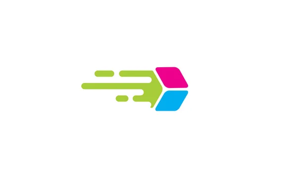 Box Logo Icon Vektortechnologie — Stockvektor