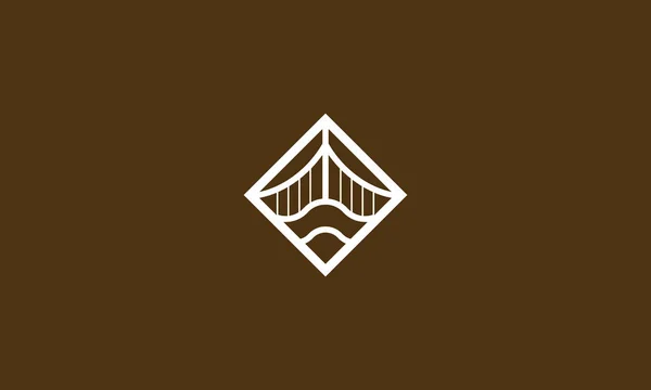 Вектор Иконки Логотипа Моста — стоковый вектор