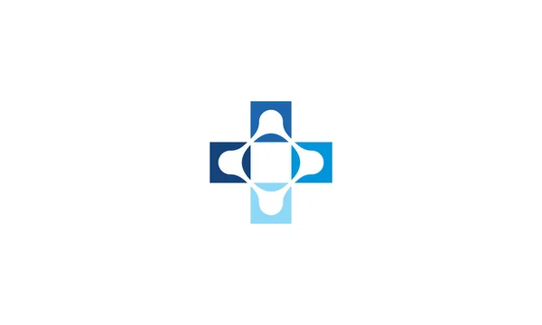 Mais Saúde Vetor Ícone Logotipo Tecnologia — Vetor de Stock