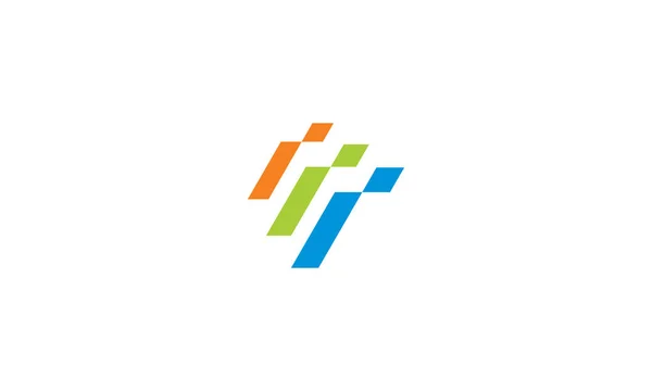Initial Vector Icon Logo Technology — Stock Vector