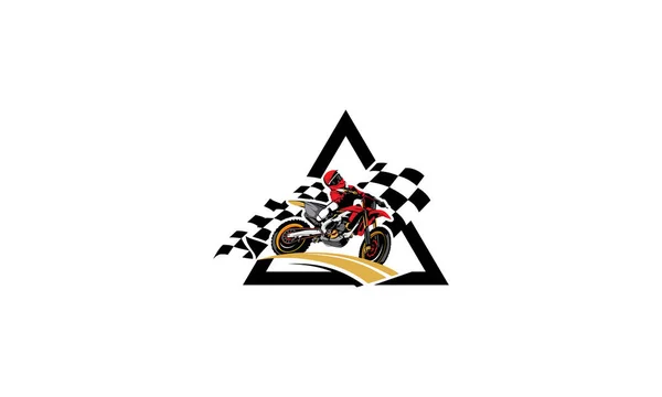 Symbolvektor Für Das Motocross Logo — Stockvektor