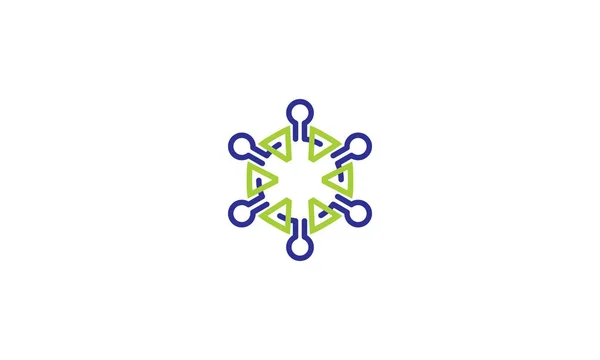 Tecnologia Segurança Vetor Ícone Logotipo — Vetor de Stock