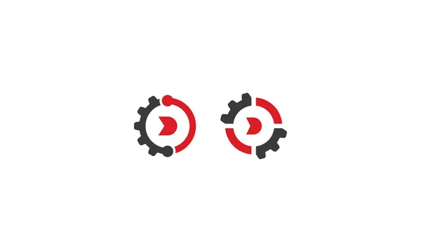 Ikona Komunikacja Logo Technologia Streszczenie Wektor — Wektor stockowy