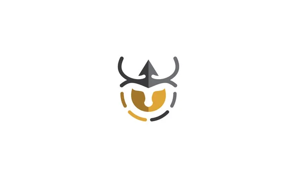 Vetor Ícone Logotipo Refinação Óleo Veado —  Vetores de Stock