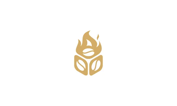 Kaffee Geröstet Vektor Symbol Logo — Stockvektor