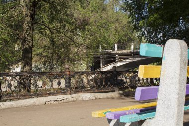 Gün ışığında yaz parkı