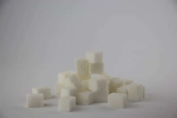 Glissière Sucre Blanc Cubes — Photo