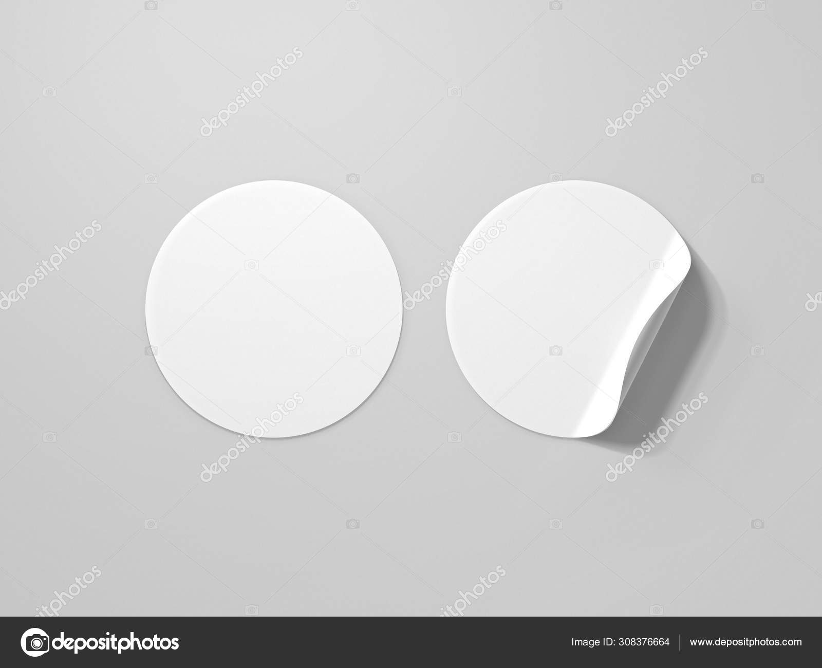 Download Blank Curled Sticker Mockup 3d Rendering Stock Photo Image By C Rexi 308376664