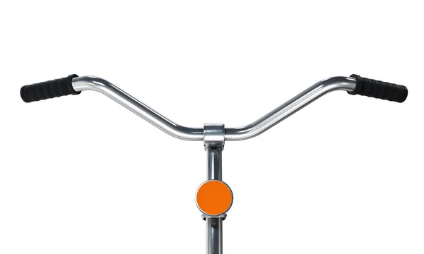 Manillar de bicicleta aislado sobre fondo blanco. renderizado 3d . — Foto de Stock