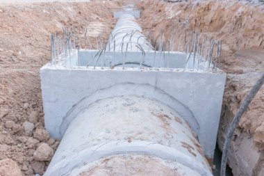Şantiyede Beton Drenaj Borusu, Beton drenajı