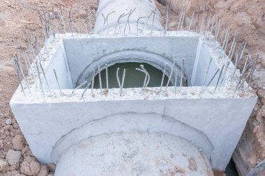 Şantiyede Beton Drenaj Borusu, Beton drenajı