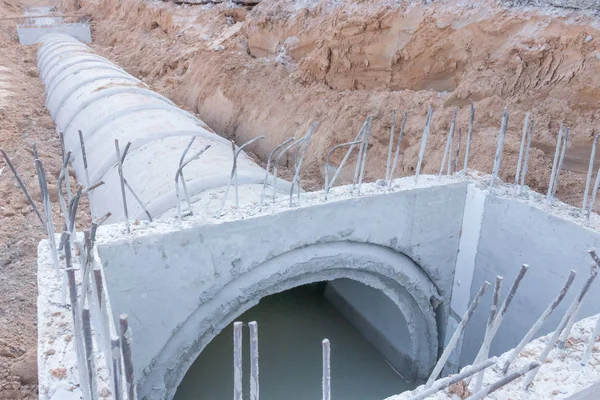 Şantiyede Beton Drenaj Borusu, Beton drenajı