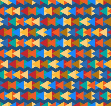 Üçgen soyut kabile Dikişsiz vektör desen