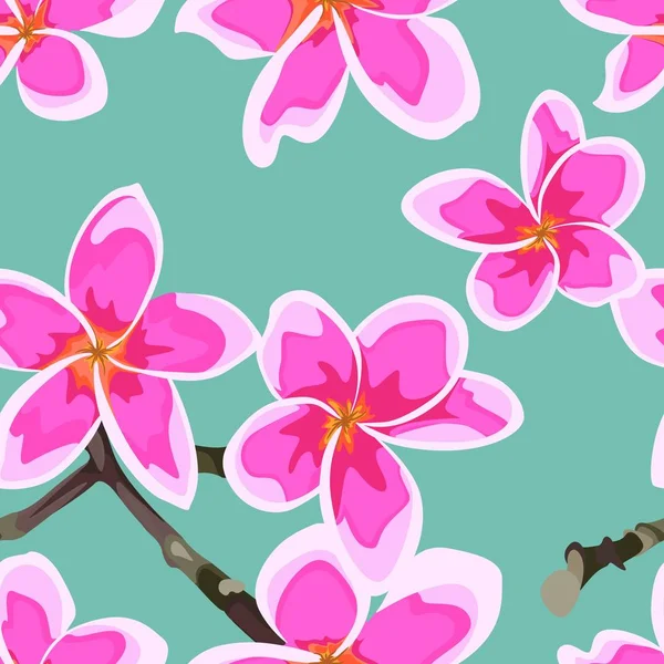 美しい花模様のベクトルイラスト — ストックベクタ